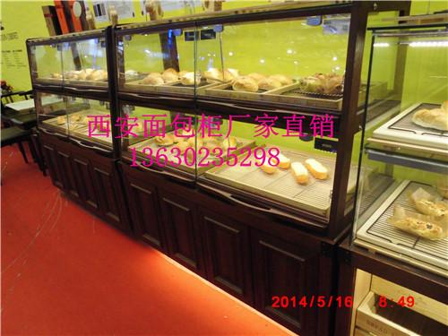 供应银川市面包展示柜定做，面包中岛柜批发，银川市面包货架供应厂家。