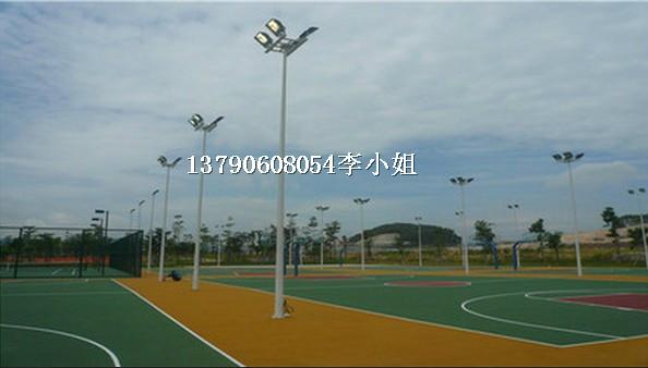 供应衡阳10米篮球场灯杆，永州室外篮球场照明灯光安装，8米灯杆批发