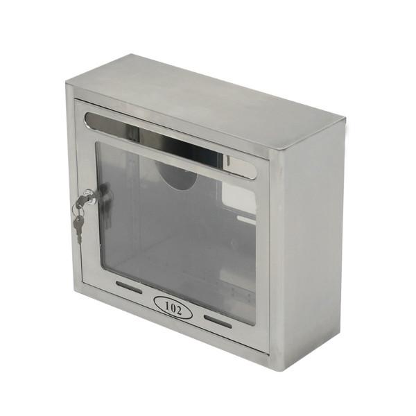 供应小区不锈钢挂墙信箱 可贴广告意见箱投诉箱 型号XB-0020