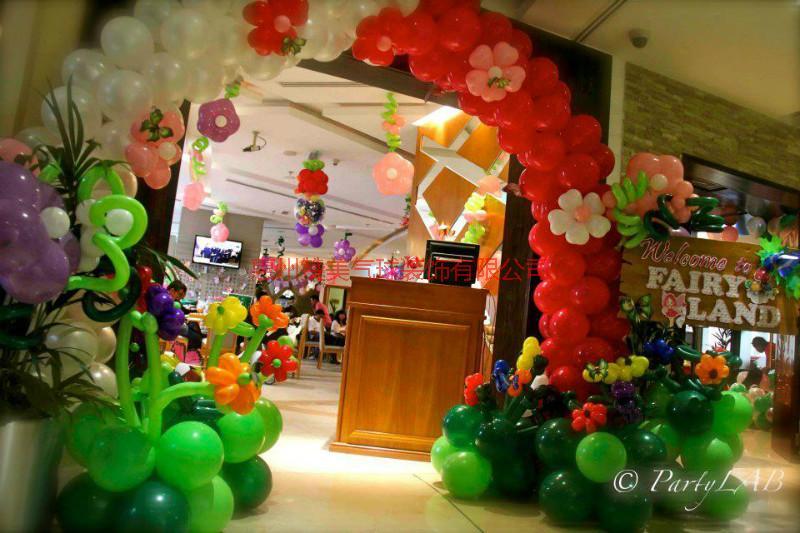 供应惠州宝宝百日宴酒店大厅气球装饰布置