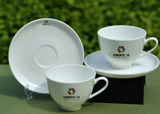 供应特级骨瓷咖啡杯套装定制LOGO，珠海欧式咖啡杯具