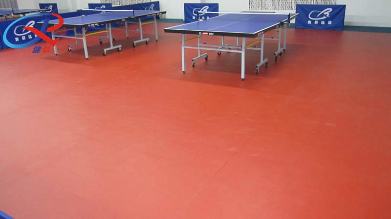 供应塑胶运动地板北京乒乓球馆比赛专用地板施工铺设公司