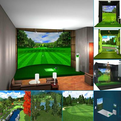供应室内模拟高尔夫 韩国高速摄像模拟器图片